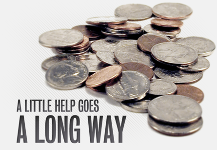 A little help goes a long way coins